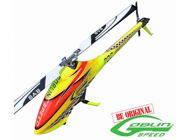 SAB Goblin 700 SPEED Yellow (with Spees BLADES)