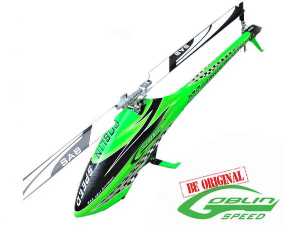 SAB Goblin 700 SPEED Racing GREEN (with Spees BLADES)