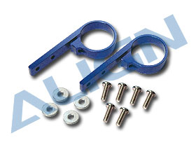 Align Heckrotorservoschelle CNC Alu (blau)  T-Rex 450