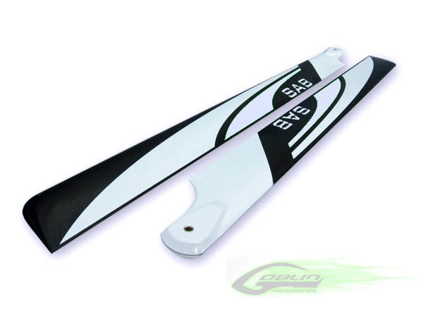 SAB 570mm Carbon Fiber Main Blade black / white