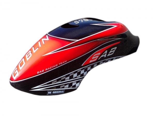 SAB Goblin 570 Carbon Canopy Black / Red # H9028-S 