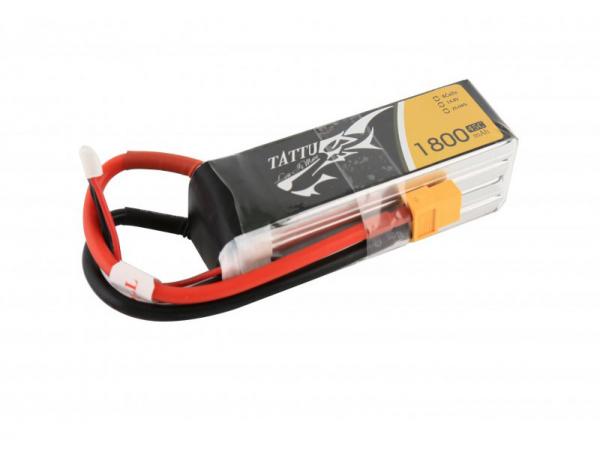 TATTU 1800mAh 14.8V 45C 4S1P Lipo Battery Pack # TA-45C-1800-4S1P 