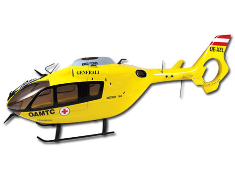 Align Eurocopter EC-135 Scale Rumpf gelb