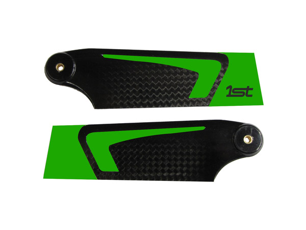1st Tail Blades CFK 95mm (green)