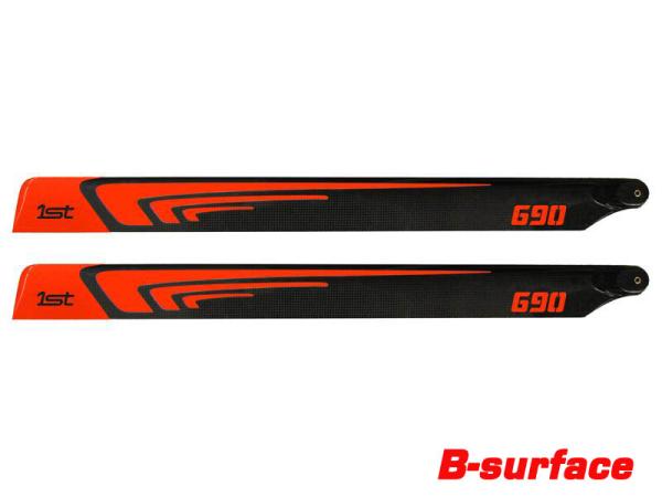 1st Main Blades CFK 690mm FBL (orange) (B-Surface) 