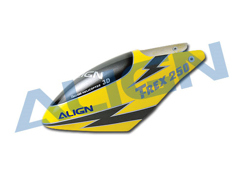 Align Painted Canopy/Lightning Yellow T-Rex 250