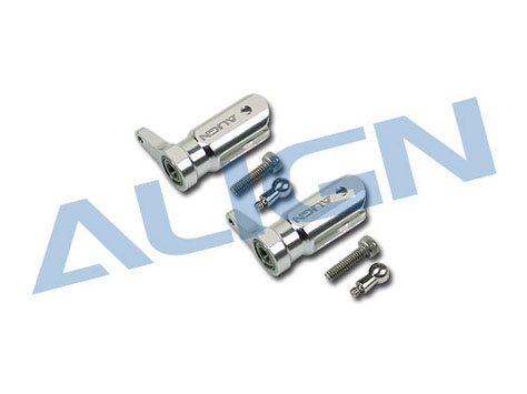 Align T-Rex 250SE Blatthalter Set CNC Alu silber # H25003AF 