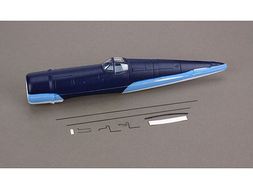 Parkzone UM F4U Micro Corsair Rumpf farbig mit Kabinenhaube