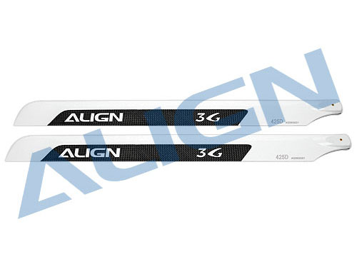 Align 3G 425D Carbon Fiber Flybarless Rotor Blades 425mm