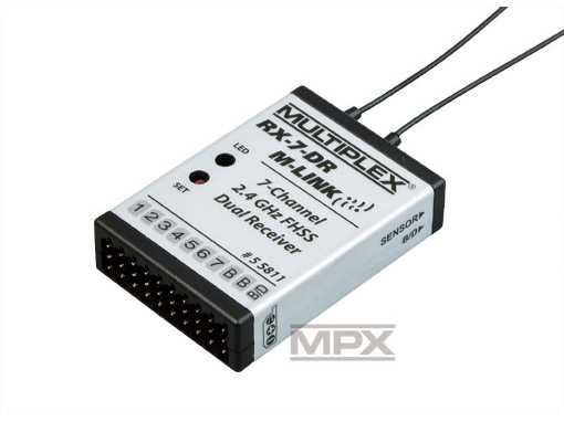 Multiplex Empfänger RX-7-DR M-Link 2,4GHz Telemetriefähig