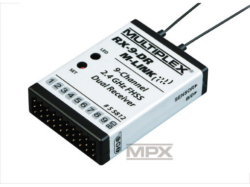 Multiplex Empfänger RX-9-DR M-Link 2,4GHz Telemetriefähig