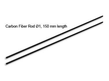 RKH mCPX CF Tail Boom Support Rod # 814-CF 