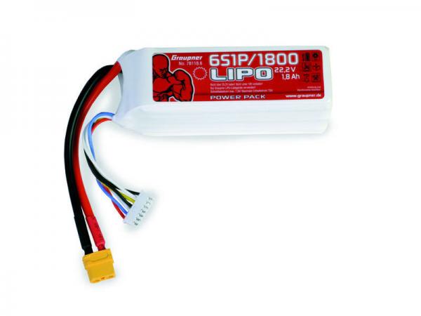 Graupner Power Pack LiPo 6/1800 22,2 V 40C