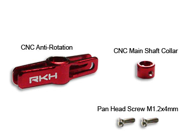 RKH mSR CNC Anti-Rotation and Collar (Red)