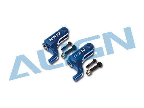 Align T-REX 450DFC Blatthalter CNC Alu (blau)