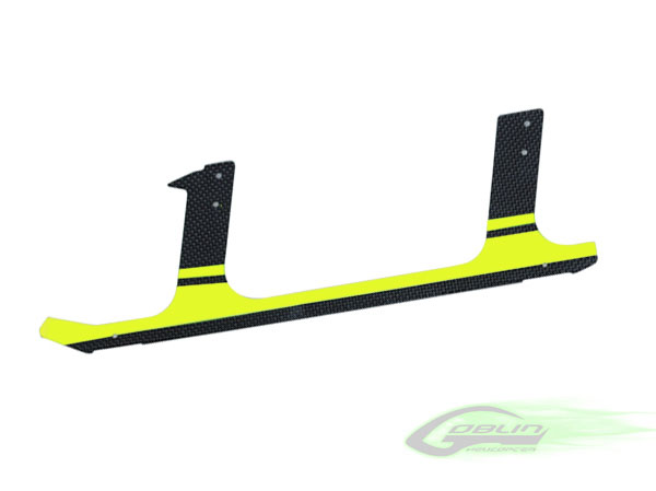 SAB Goblin 630 / 700 / 770 Carbon Fiber Landing Gear - Yellow (1pc)