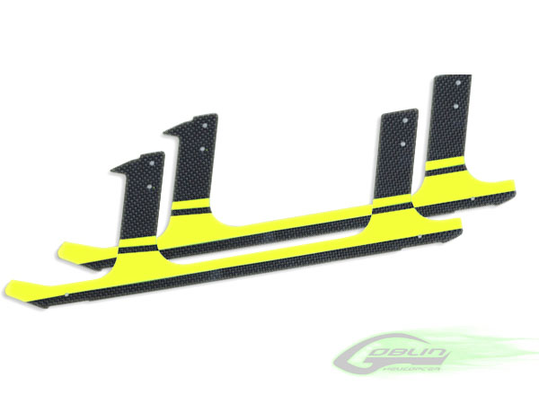 SAB Goblin 630 / 700 / 770 Carbon fiber landing gear - Yellow (2pcs) # H0107-S 