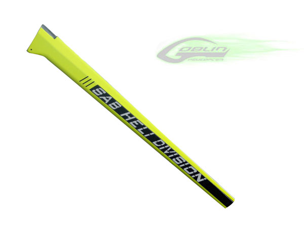 SAB Goblin 630 Carbon Fiber Tail Boom - Yellow