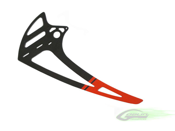 SAB Goblin 630 / 700 / 770 Carbon fiber vertical fin - RED (1pc)