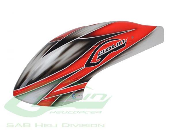 SAB Goblin 500 CANOPY RED/WHITE