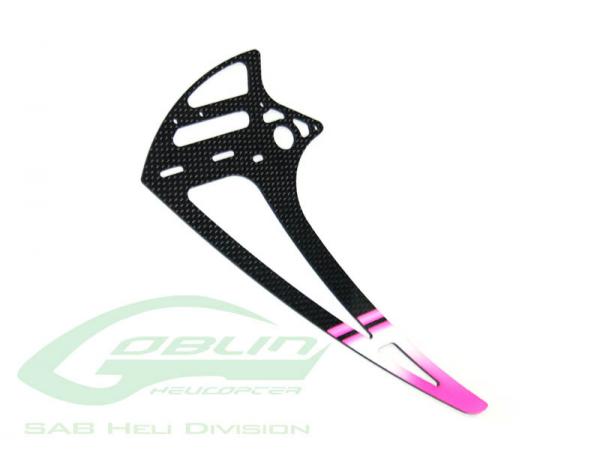 SAB Goblin 630 / 700 / 770 Carbon Fiber Vertical Fin Pink # H0180-T 