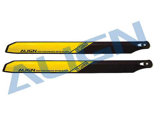 Align Carbon Rotor Blades 325mm Black/Yellow # HD323A 