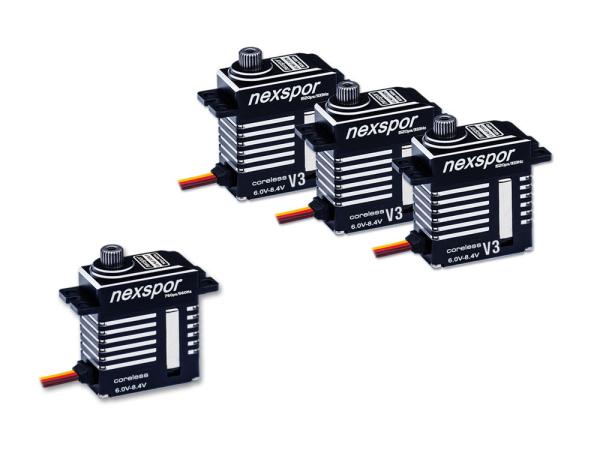 NEXSPOR Heli Servo Set 3x CLS2310S V3 / 1x CLS2306T