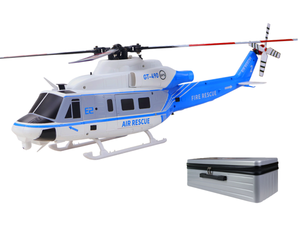 Goosky Legend E2 - GPS UH-1Y Scale Helicopter blue/white BNF with Case