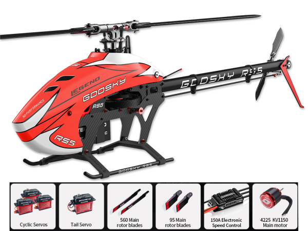 Goosky Legend RS5 Helicopter Kit orange 6S Super Combo