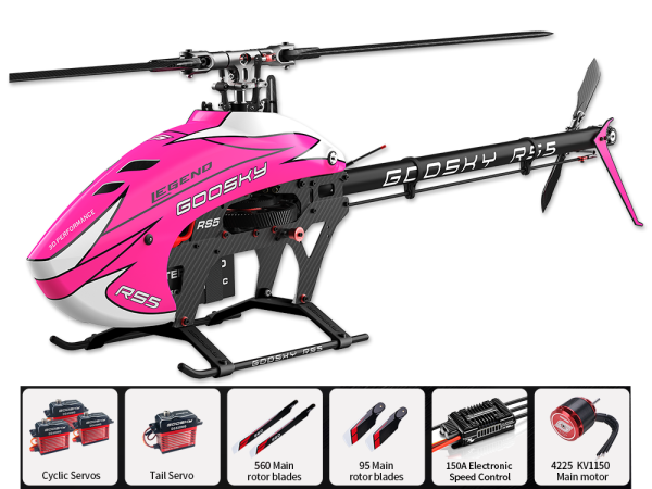 Goosky Legend RS5 Helicopter Kit purple 6S Super Combo