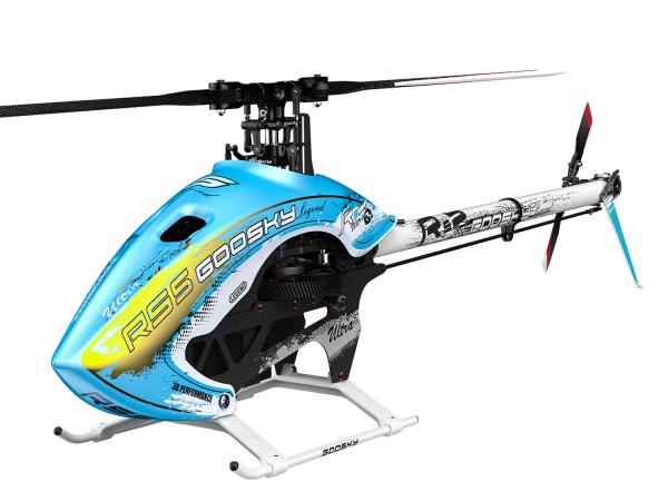 Goosky Legend RS5 Ultra Helicopter Kit Blue with Azure Rotorblade