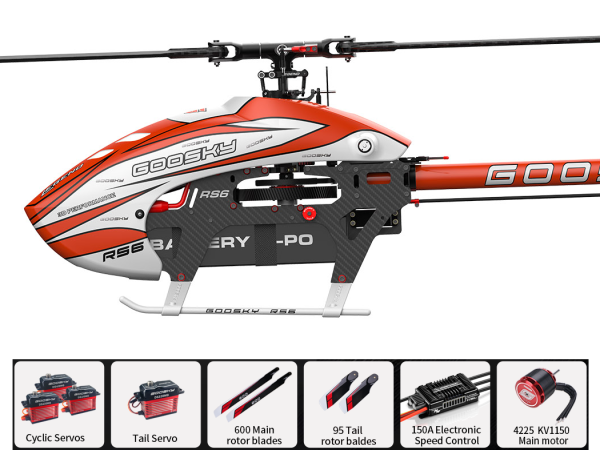 Goosky Legend RS6 Helicopter Kit orange 6S Super Combo