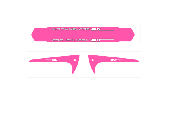 GOOSKY S2 Pink sticker Set 3 sets in Pink Color