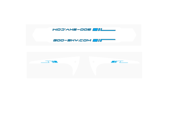 GOOSKY S2 White sticker Set 3 sets in White Color