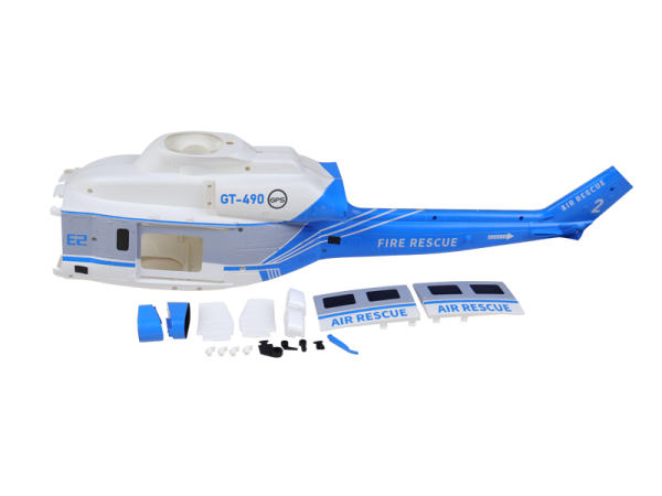 GOOSKY E2 GPS Fuselage Set - Blue/White Edition