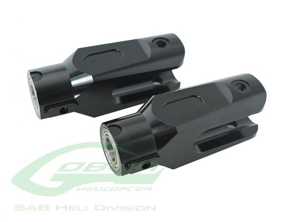 SAB Goblin 630 / 700 / 770 / Competition / Speed Aluminum Main Blade Grip Black Edition (New Design) # H0182BL-S 