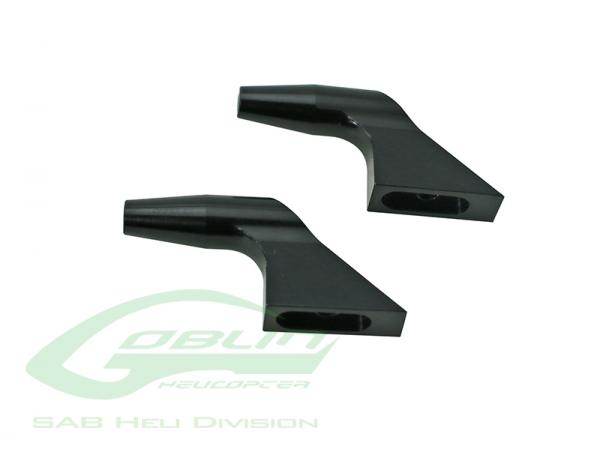 SAB Goblin 630 / 700 / 770 / Competition / Speed Aluminum Main Blade Grip Arm (New Design) Black Edition # H0183BL-S 