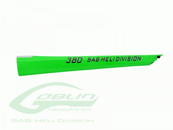 SAB Goblin 380 Carbon Fiber Tail Boom Green