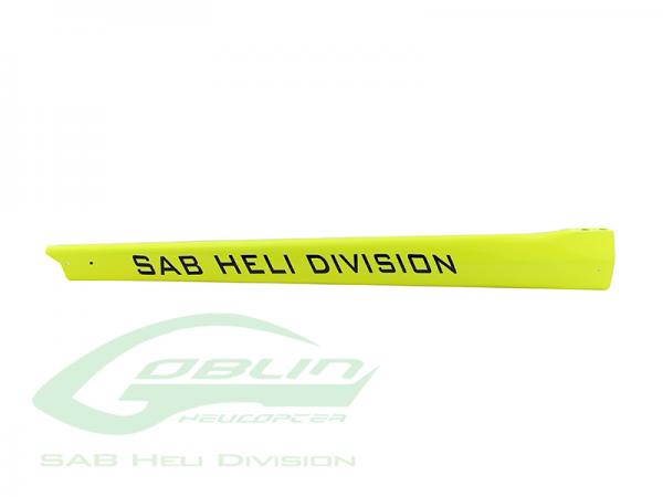 SAB Goblin 500 Sport Carbon Fiber Tail Boom Yellow