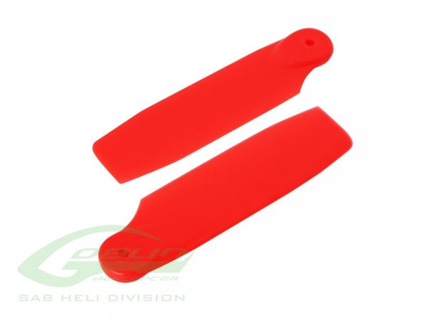 SAB Goblin Fireball / Mini Comet Red Plastic Tail Blade 50mm # H0828-R-S 