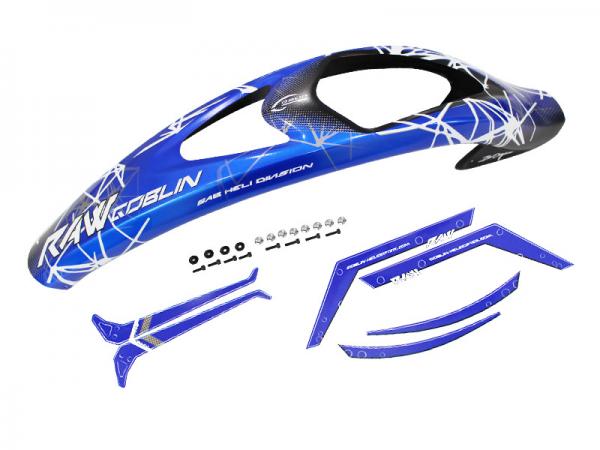 SAB Goblin RAW 700 Canopy Blue with Stickers
