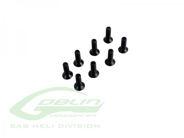 SAB Goblin Senkkopfinnensechskantschrauben M3x10mm (8 Stück) # HC135-S 