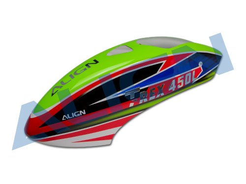 Align T-REX 450L Dominator Painted Canopy green
