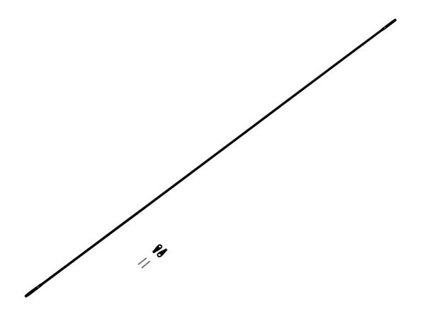 SAB Goblin 700 IL RAW Carbon Rod Set