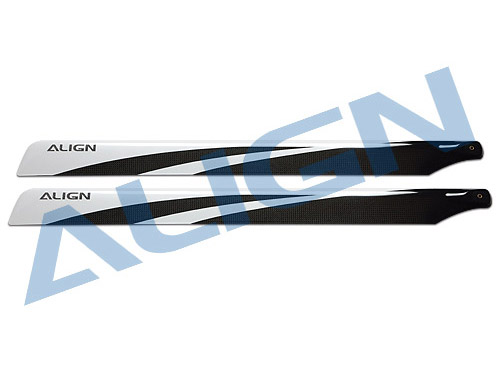 Align 650 Carbon Fiber Blades-White