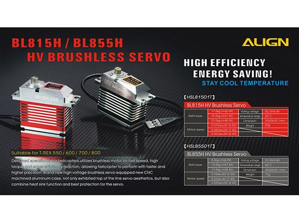 Align BL815H High Voltage Brushless Servo (lose nur Servo)