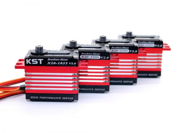 KST X20 V2 Combo Brushless Heli Servos mit Titan Getriebe