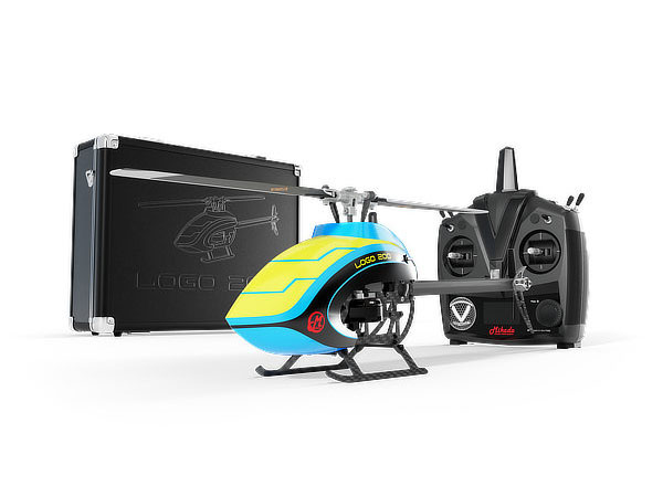 Mikado LOGO 200 RTF Vcontrol Basic Case Combo neon-yellow/blue