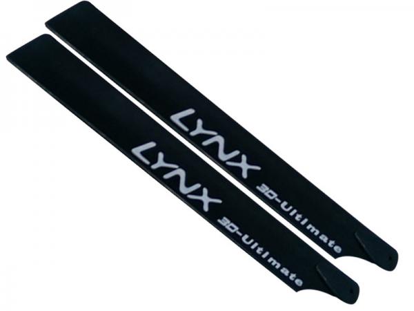 Lynx Carbon/Plastik Hauptrotorblätter schwarz 250mm