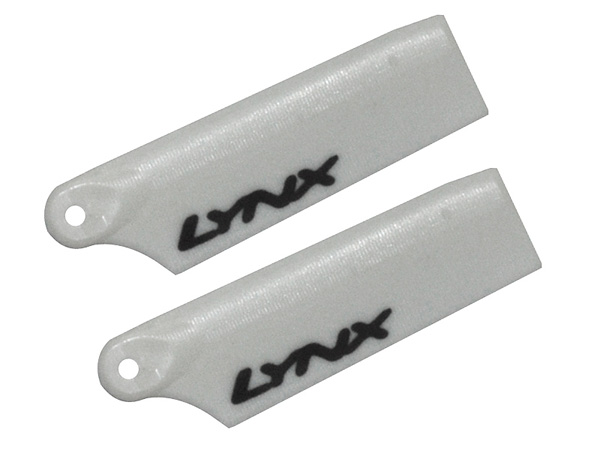 LYNX Kunststoff Heckrotorblätter 47 mm - weiß